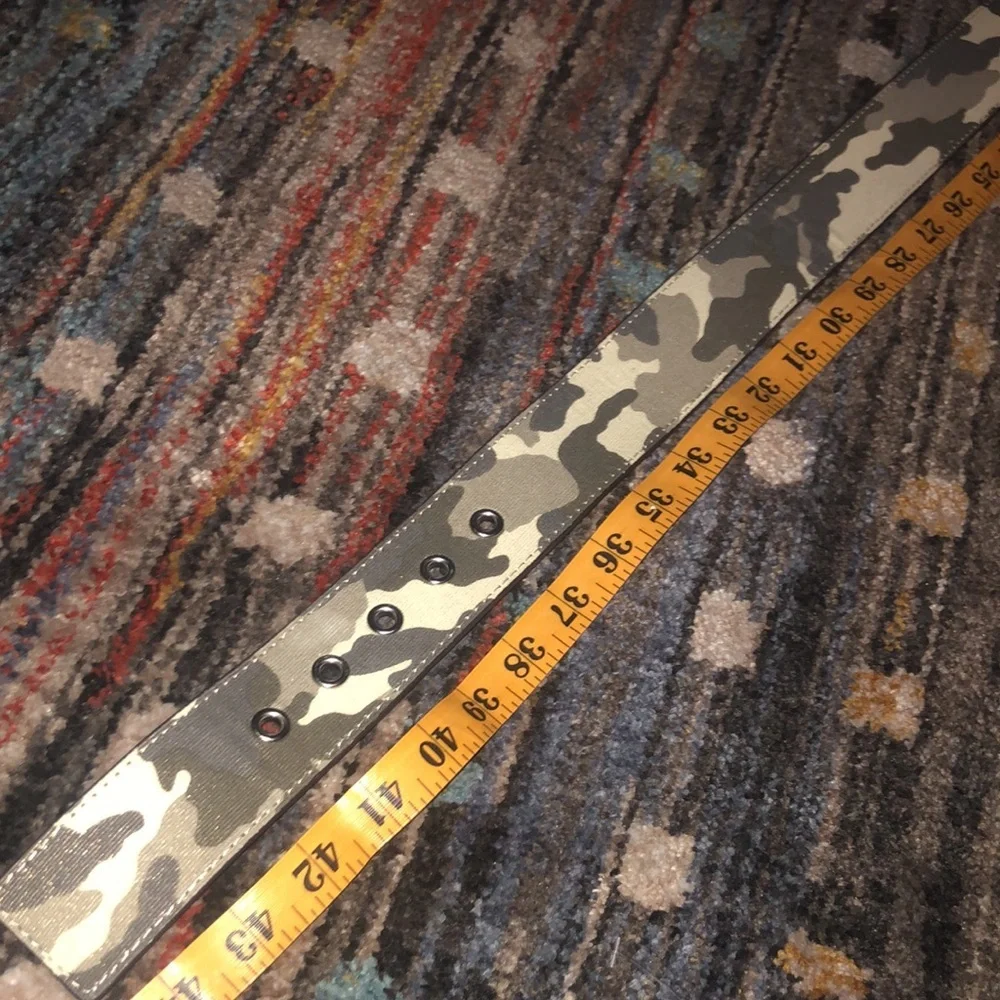 Relic Vegan Leather Camouflage Belt with Silver Buckle